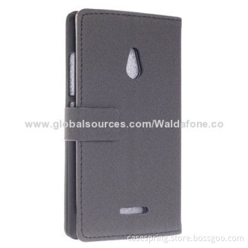 Leather Case for Nokia XL with Card Slot, Various Colors and Printing Ways Available